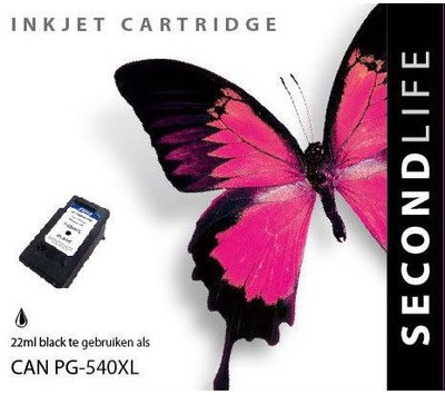 SecondLife inktcartridge  voor Canon PG-540 XL zwart