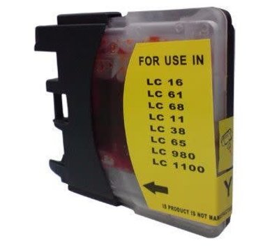 SecondLife inktcartridge voor Brother LC980Y LC1100Y XL geel