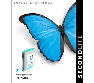 SecondLife inktcartridge voor HP940C XL blauw