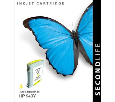 SecondLife inktcartridge voor HP940Y XL geel