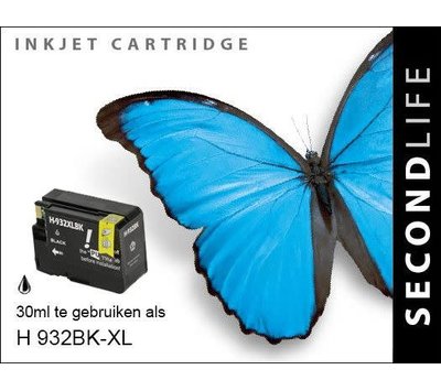 SecondLife inktcartridge voor HP932 XL zwart