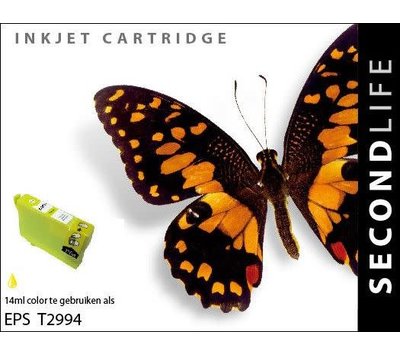 SecondLife  inktcartridge voor Epson T2994 geel