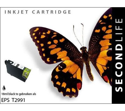 SecondLife inktcartridge voor Epson T2991 zwart