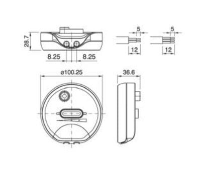 Arditi universele LED vloerdimmer 4-250W 54382 transparant