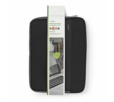 Nedis laptop hoes 15 - 16" neopreen zwart/ antraciet NBSE15100BK