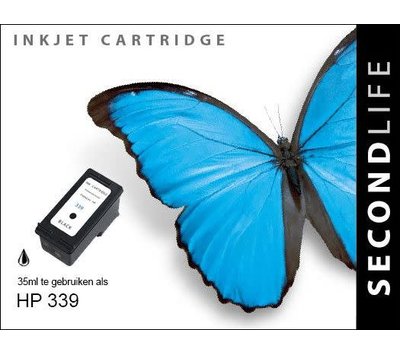 SecondLife inktcartridge voor HP339 XL zwart