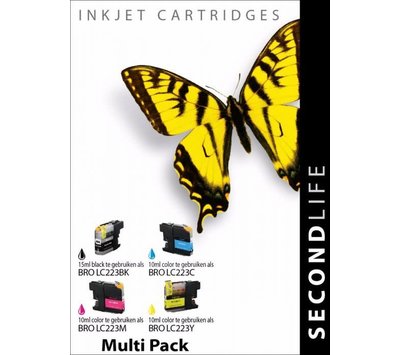 SecondLife inktcartridges voor Brother LC223 XLMultipack