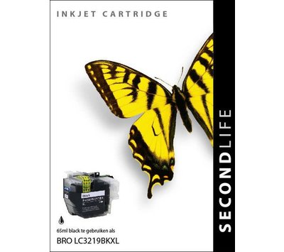 SecondLife inktcartridge voor Brother LC3219BK zwart