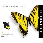 SecondLife SecondLife inktcartridge voor Brother LC123Y geel