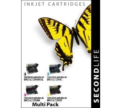 SecondLIfe inktcartridge voor Brother LC1240 XLMultipack