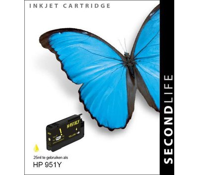 SecondLife inktcartridge voor HP951Y XL geel