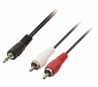 Nedis 3,5mm jack naar 2x RCA kabel 1,5m CAGL22200BK15