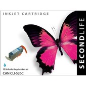 SecondLife SecondLife inktcartridge voor Canon CLI526C blauw