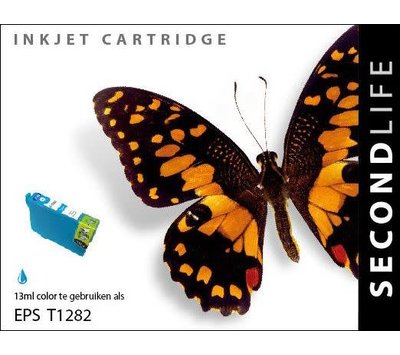 SecondLife inktcartridge voor Epson T1282 blauw