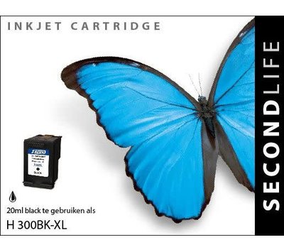 SecondLife inktcartridge voor HP300 XL zwart