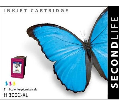 SecondLife inktcartridge voor HP300XL kleur