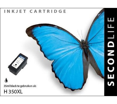 SecondLife inktcartridge voor HP350 XL zwart