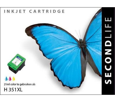 SecondLife inktcartridge voor HP351 XL kleur