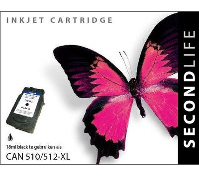 SecondLife inktcartridge voor Canon 512 XL zwart