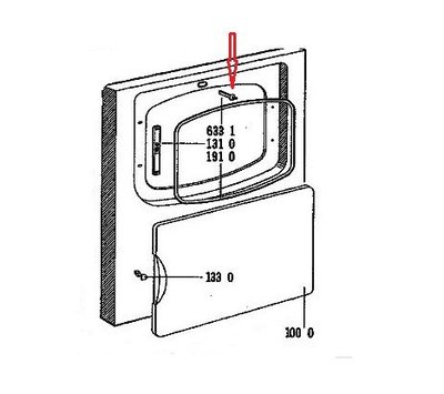 Bauknecht schakelstift van wasdroger  481227618422