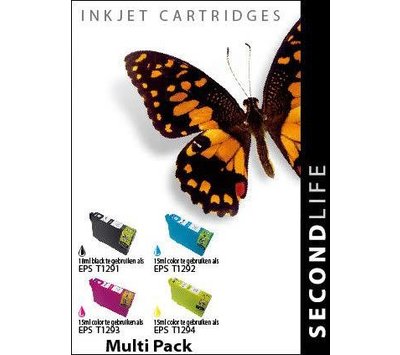 SecondLife inktcartridge voor Epson T1295 XL Multipack