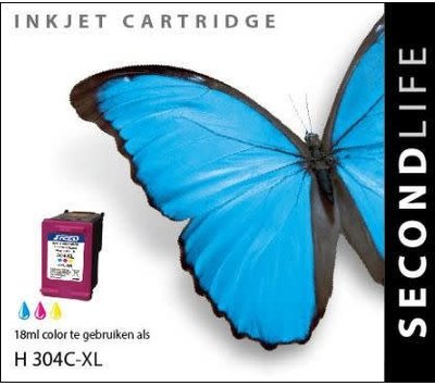 SecondLife inktcartridge voor HP304 XL kleur