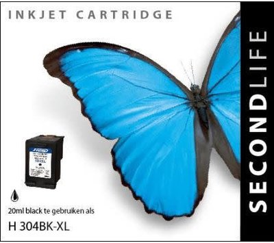 SecondLife inktcartridge voor HP304 XL zwart