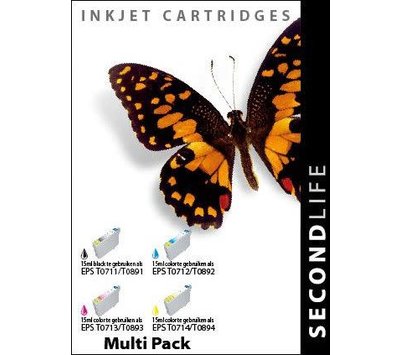 SecondLife inktcartridges voor Epson T0715 Multipack