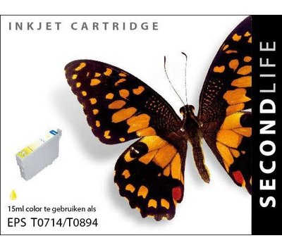 SecondLife inktcartridge voor Epson T0714 geel