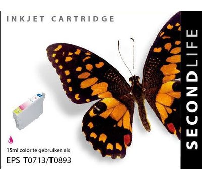 SecondLife inktcartridge voor Epson T0713 rood