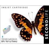 SecondLife SecondLife inktcartridge voor Epson T0712 blauw