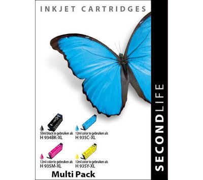 SecondLife inktcartridge voor HP934XL  / 935 XL multipack