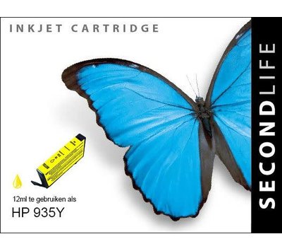 SecondLife inktcartridge voor HP935Y XL geel