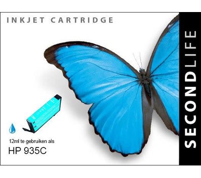 SecondLife inktcartridge voor HP935C XL blauw