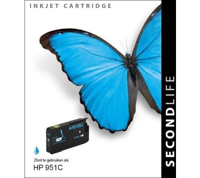 SecondLife inktcartridge voor HP951C XL blauw