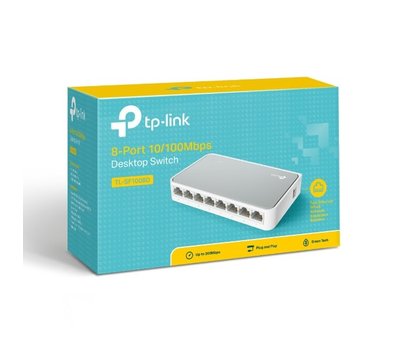 TP-Link 8 poort switch 200Mbps TL-SF1008D