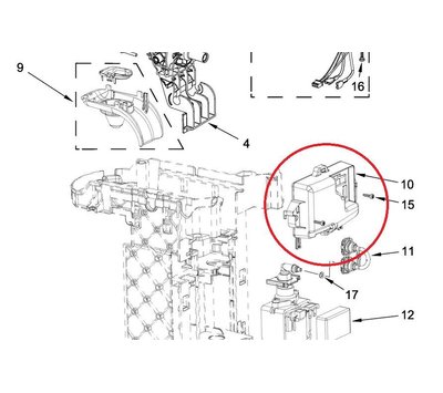 KitchenAid besturingsunit van koffiemachine WPW10724748