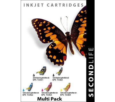 SecondLife inktcartridges voor Epson T3367 XL Multipack