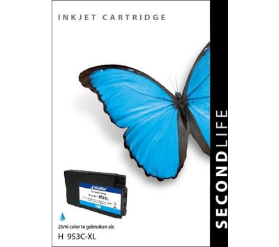 SecondLife inktcartridge voor HP953C XL blauw