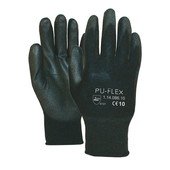 Universeel Nylon paar zwarte handschoenen easy grip PU-FLEX-B