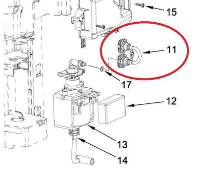 KichenAid slang van koffiemachine W10725147