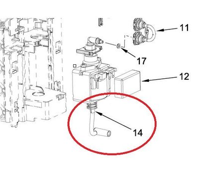 KitchenAid slang van koffiemachine W10751723