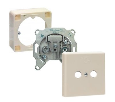 Hirschmann wandcontactdoos EDC1000 E CATV