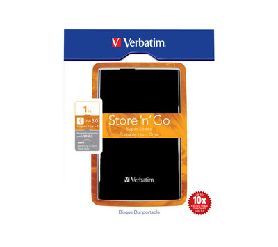 Verbatim portable hard drive USB 3.0 1TB 53023