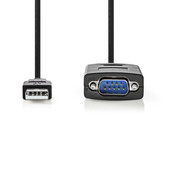 Nedis Converterkabel USB A naar RS232 CCGW60852BK09