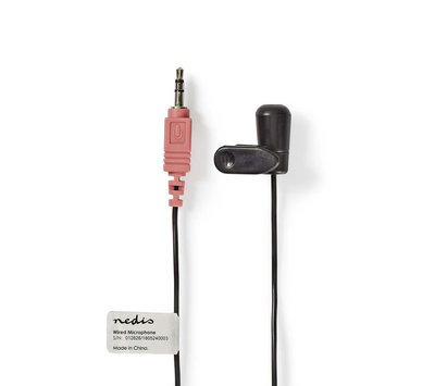 Microfoon 3.5 mm clip-on MICCJ100BK