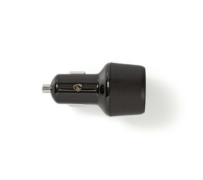 Nedis USB Autolader met QC3.0 en USB-C CCPD30W100BK