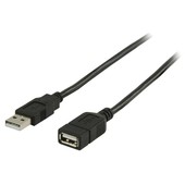 Nedis USB-A naar USB-A verlengkabel 2m CCGL60010BK20