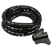 Tack Tack universele ritsslang voor kabels 22mm 2m zwart