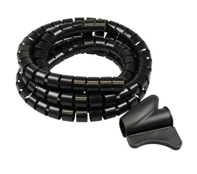 Tack universele ritsslang voor kabels 22mm 2m zwart